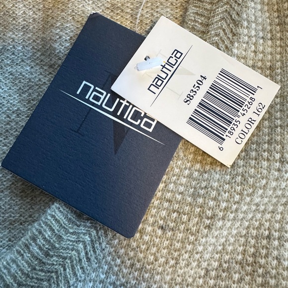 Vintage Nautica 100% Wool Sweater Vest NWT XL Golf Logo Y2K Preppy Deadstock NOS - Picture 5 of 13